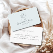 Minimalistische Moeder & Baby Line Art – Doula, vr Visitekaartje