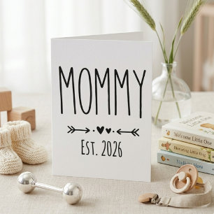 Minimalistische Moeder Jaar Modern Lettertype Ontw Kaart