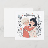 Minimalistische Moederdag Kaart (Voorkant / Achterkant)