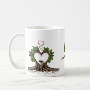Minimalistische Mok met Hart van Boomwortels