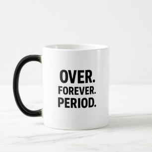 Minimalistische mok met 'Over Forever Period'