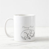 Minimalistische Mok met Slaap Humeur Hond (Links)