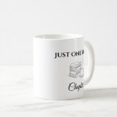 Minimalistische mok met tekst 'Eén hoofdstuk nog' (Voorkant rechts)