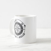 Minimalistische Mok van het motorkompas (Voorkant links)