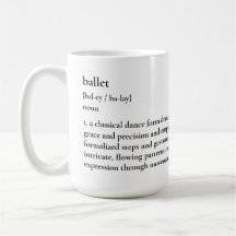 Minimalistische Mok voor balletdefinitie