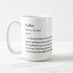 Minimalistische Mok voor balletdefinitie