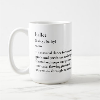 Minimalistische Mok voor balletdefinitie