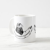 Minimalistische mok voor fretliefhebbers (Voorkant links)
