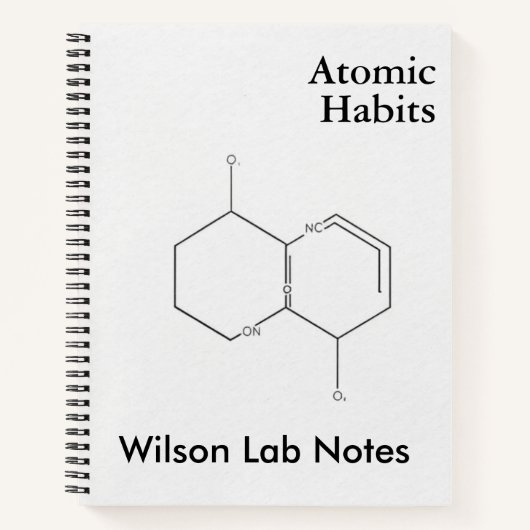 Minimalistische Moleculaire Binding | Verfijnde We Notitieboek (Voorkant)