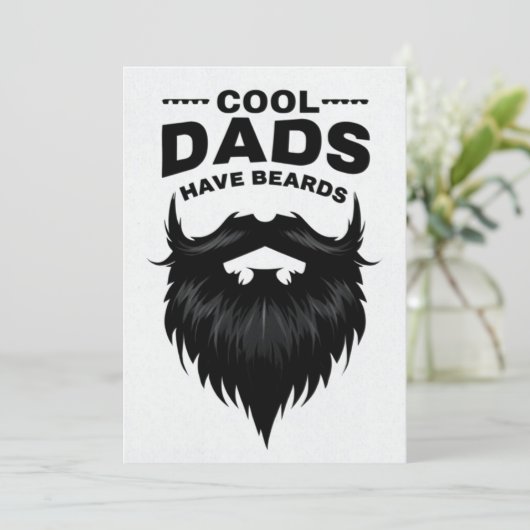 Minimalistische monochromatische Vaderdag Kaart (Staand voorkant)