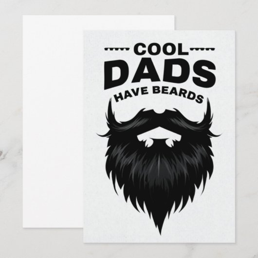 Minimalistische monochromatische Vaderdag Kaart (Voorkant / Achterkant)