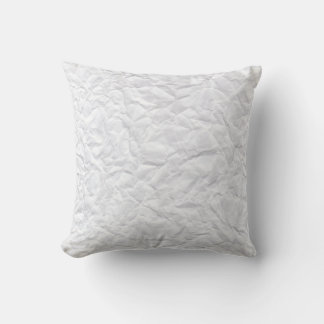 Minimalistische monochrome gekreepte stof accent k kussen