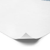 Minimalistische monochrome gradiënt met blauwe cir perfect poster (Hoek)