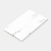 Minimalistische monochrome grunge textuur post-it® notes (Schuin)
