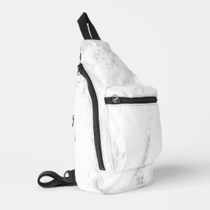Minimalistische monochrome grunge textuur sling bag