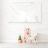 Minimalistische monochrome grunge textuur spandoek (Insitu)