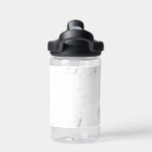 Minimalistische monochrome grunge textuur waterfles (Achterkant)