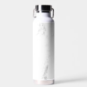 Minimalistische monochrome grunge textuur waterfles (Voorkant)