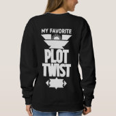Minimalistische monochrome mijn favoriete plot twi trui (Achterkant)