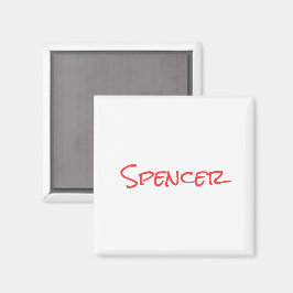 Minimalistische monogram aangepaste naam magneet
