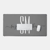 Minimalistische Monogram Beginhoofdletters Calligr Bureaumat (Keyboard & Muis)