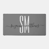 Minimalistische Monogram Beginhoofdletters Calligr Bureaumat (Voorkant)