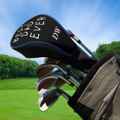 Minimalistische Monogram Beste Papa Ooit Golfheadcover