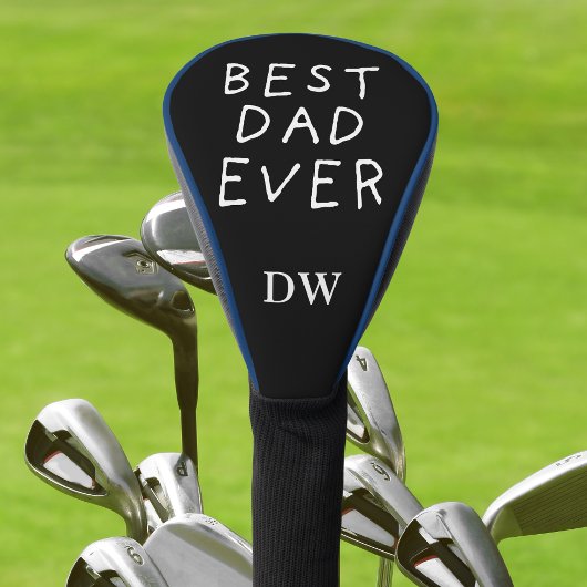 Minimalistische Monogram Beste Papa Ooit Golfheadcover