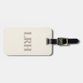 Minimalistische Monogram Bruidsmeisje Bagage Label (Voorkant horizontaal)