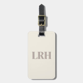 Minimalistische Monogram Bruidsmeisje Bagage Label