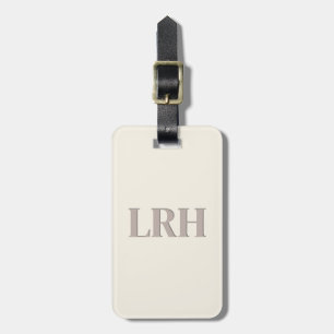 Minimalistische Monogram Bruidsmeisje Bagage Label