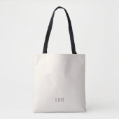 Minimalistische Monogram Bruidsmeisje Canvas tas (Voorkant)
