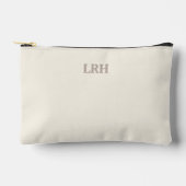 Minimalistische Monogram Bruidsmeisje Make-up Pouc Etui (Voorkant)