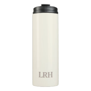 Minimalistische Monogram Bruidsmeisje Waterfles Thermosbeker