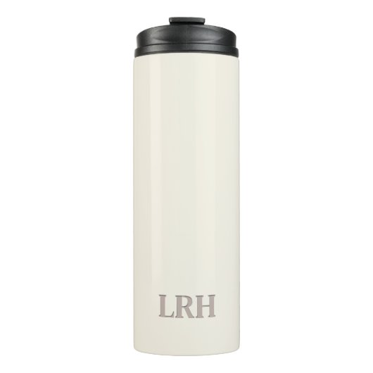 Minimalistische Monogram Bruidsmeisje Waterfles Thermosbeker (Voorkant)