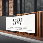 Minimalistische Monogram Business Promotionele Ach Spandoek