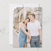 Minimalistische Monogram Elegante Formele Trouwfot Kaart