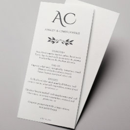 Minimalistische Monogram Gestreepte Zachte Witte H Menu