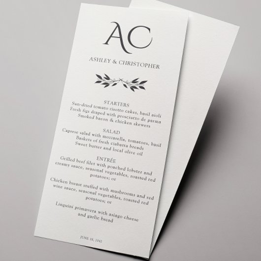 Minimalistische Monogram Gestreepte Zachte Witte H Menu