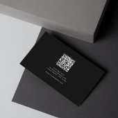 Minimalistische Monogram Initialen QR Code Profess Visitekaartje