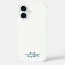 Minimalistische Monogram iPhone Case-Gepersonalise