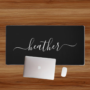Minimalistische monogram naam calligrafie bureaumat