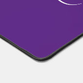 Minimalistische Monogram Naam Kalligrafie Bureaumat (Hoek)