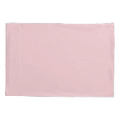 Minimalistische monogram script roze kussensloop (Achterkant)