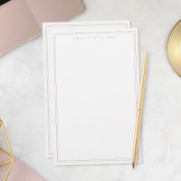 Minimalistische Monogram Stof Roze Twee Randen