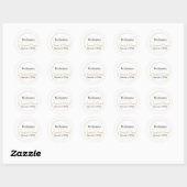 Minimalistische Monogram Trouw Envelope Zegel Stic (Vel)