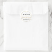 Minimalistische Monogram Trouw Envelope Zegel Stic (Tas)