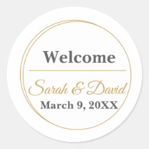 Minimalistische Monogram Trouw Envelope Zegel Stic