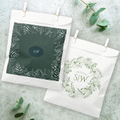 Minimalistische Monogram Trouw Favor Bedankdoosjes