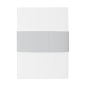 Minimalistische Monogram Trouw Uitnodigingen Wikkel (Achterkant Voorbeeld)
